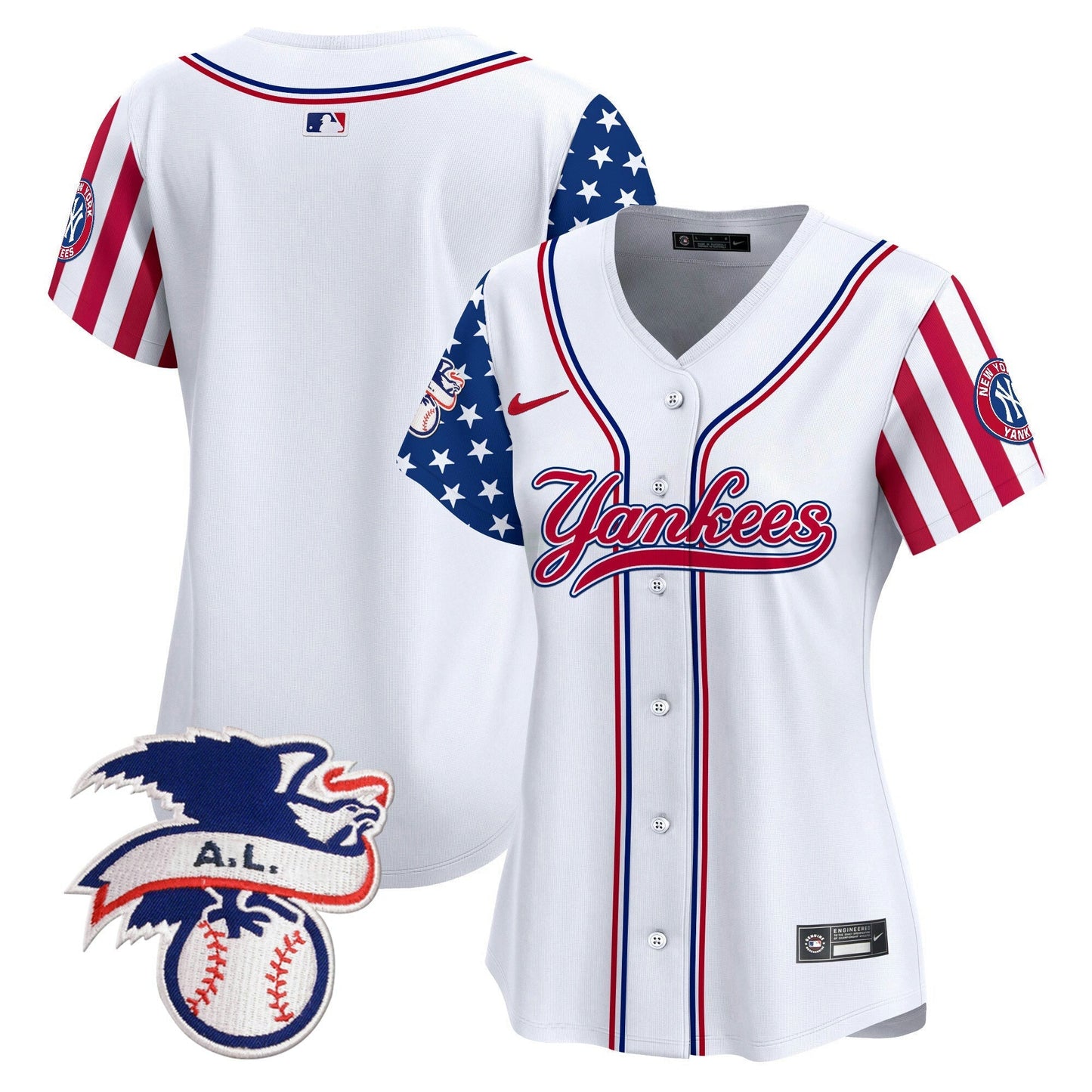 Camisa MLB Women’s New York 2024 Fourth of July Vapor Premier Limited Jersey V7