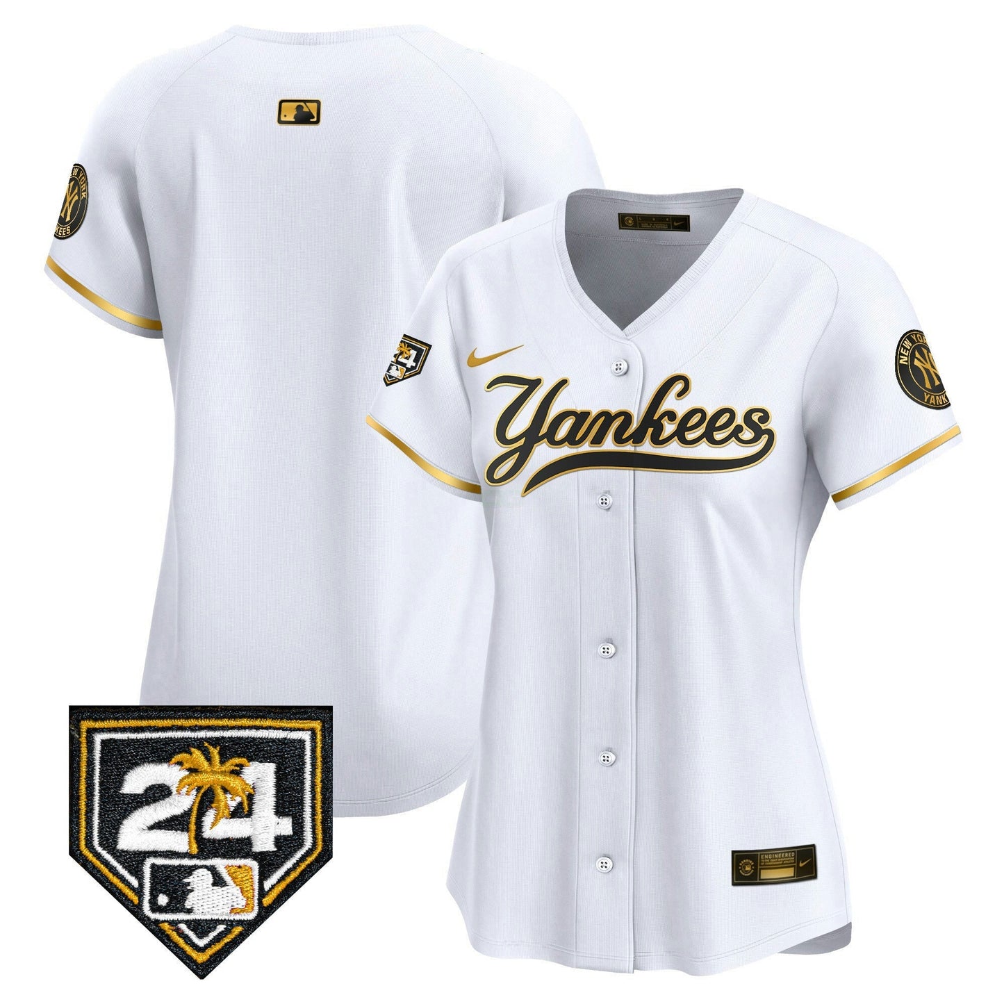 Camisa MLB Women’s New York 2024 Spring Training Patch Vapor Premier Limited Jersey V6