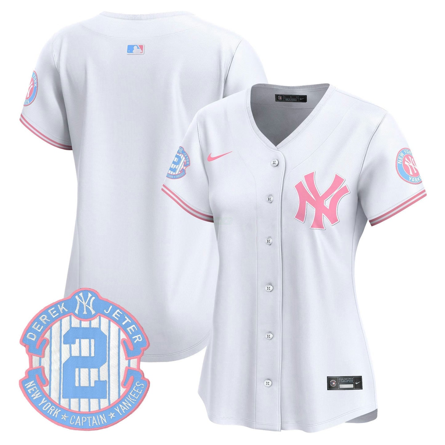 Camisa MLB Women’s New York Bubblegum Pink Vapor Premier Limited Jersey