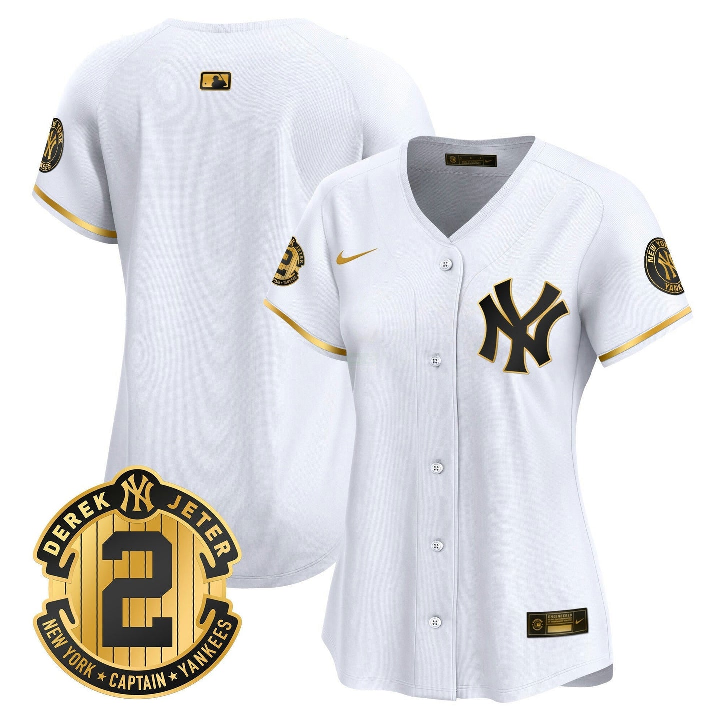 Camisa MLB Women’s New York Derek Jeter Patch Vapor Premier Limited Jersey