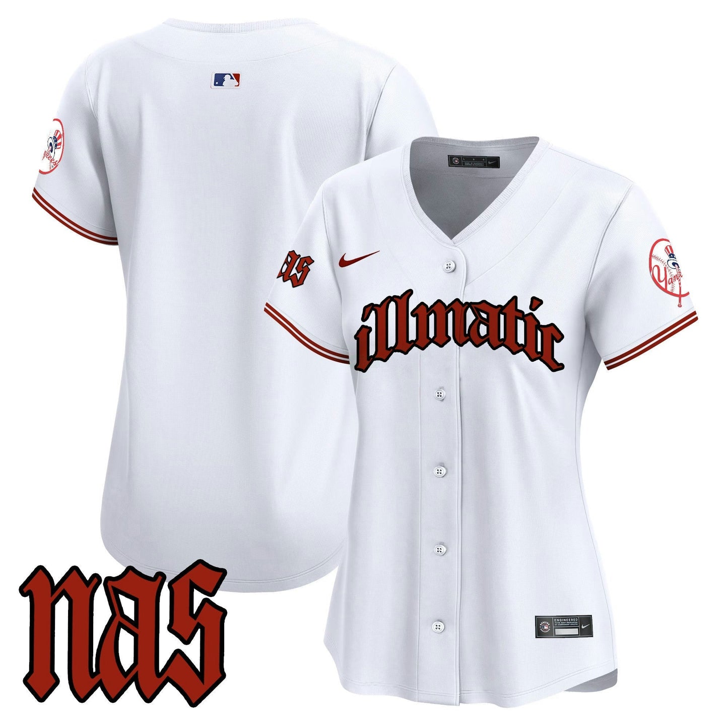 Camisa MLB Women’s New York Nas Illmatic Vapor Premier Limited Jersey
