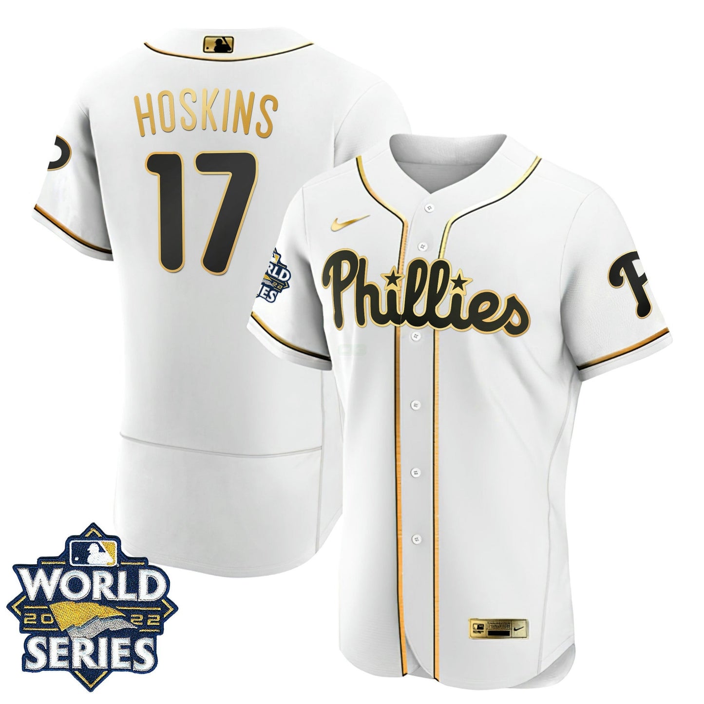 Camisa MLB Women’s Philadelphia Gold 2022 World Series Jersey