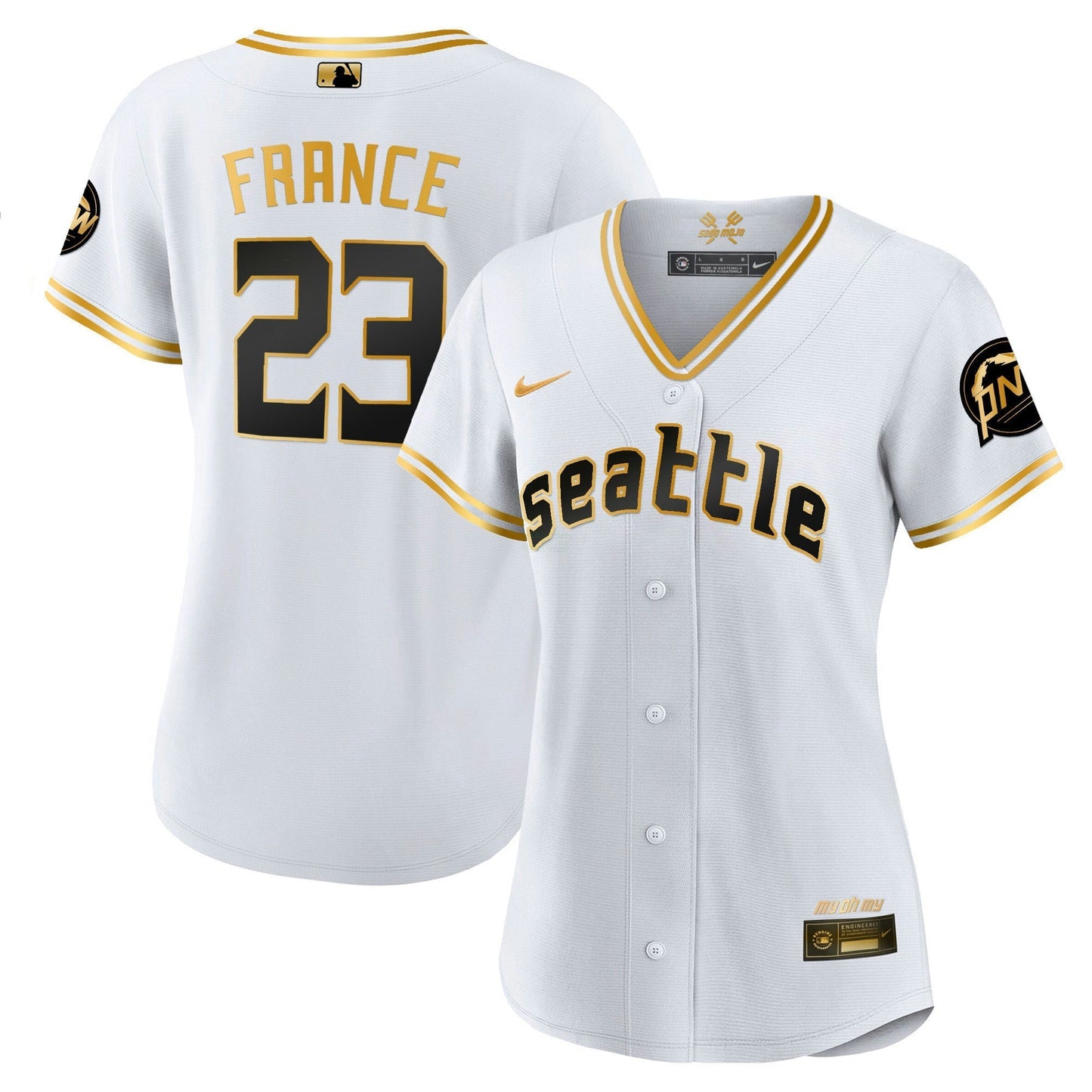 Camisa MLB Women’s Seattle 2023 City Connect Dourada Jersey