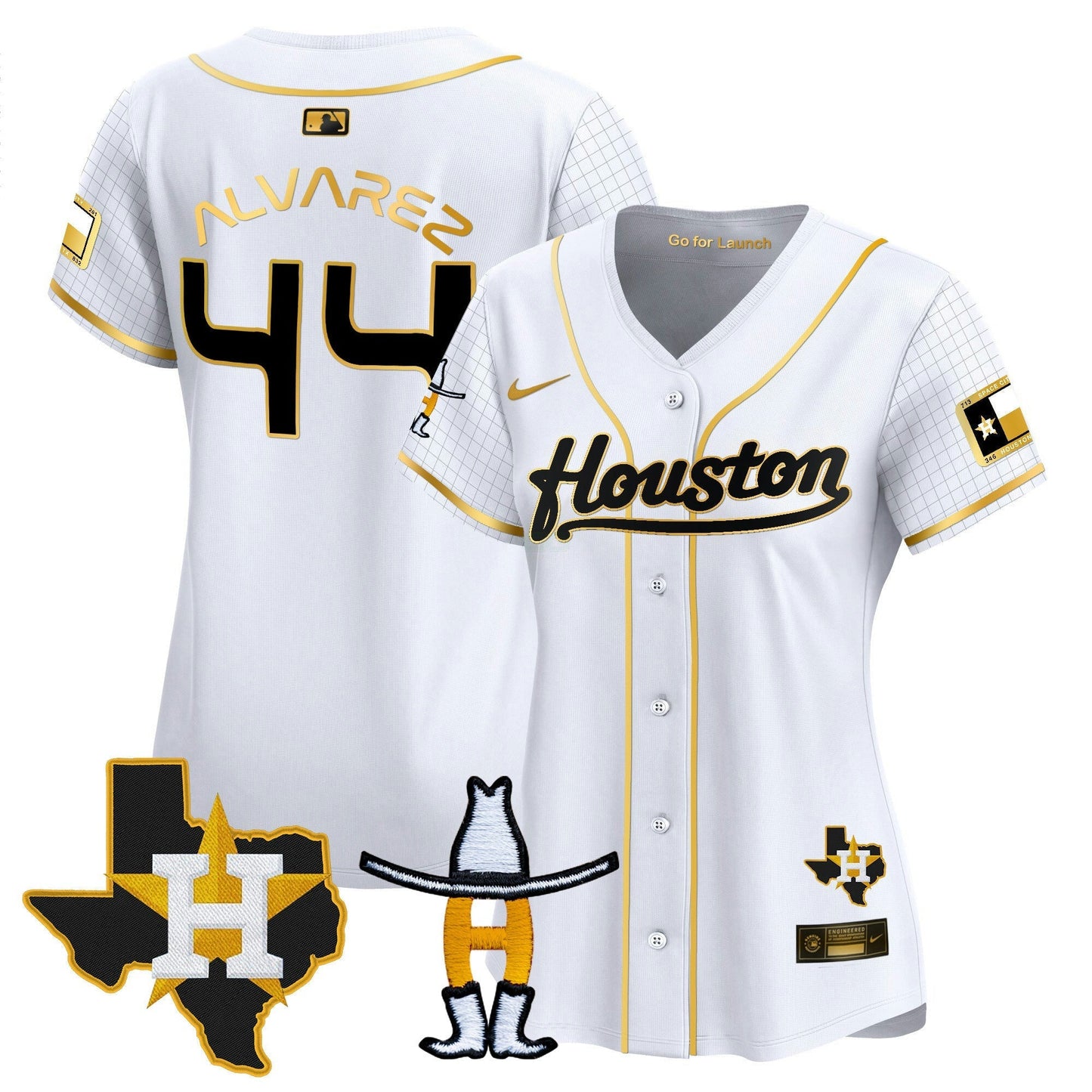 Camisa MLB Women’s Space City Houston Rodeo Patch Vapor Premier Limited Jersey