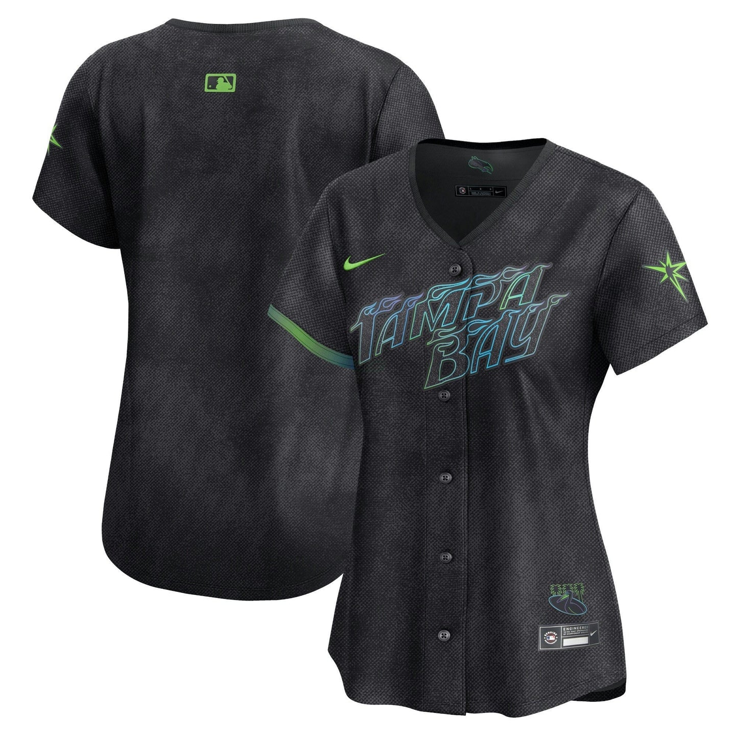 Camisa MLB Women’s Tampa Bay 2024 City Connect Vapor Premier Limited Jersey – Grafite
