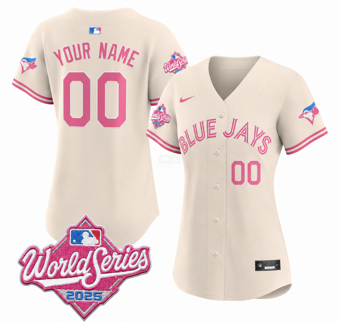 Camisa MLB Toronto Blue Jays Women’s Toronto Bubble Gum 2025 World Series Vapor Premier Limited Jersey