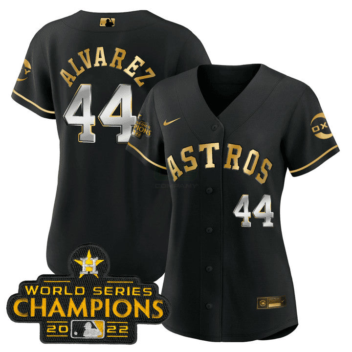 Camisa MLB Yordan Álvarez Houston Black Gold Rush Jersey