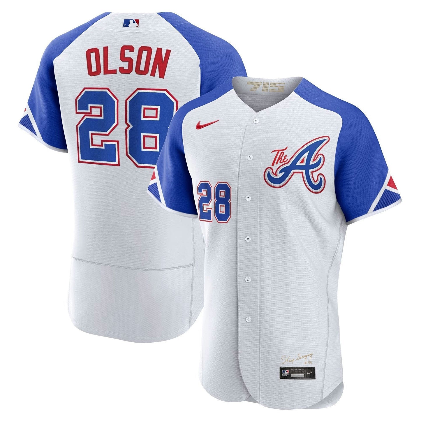 Camisa MLB Youth’s Atlanta Champions City Connect Dourada Flex Base Jersey
