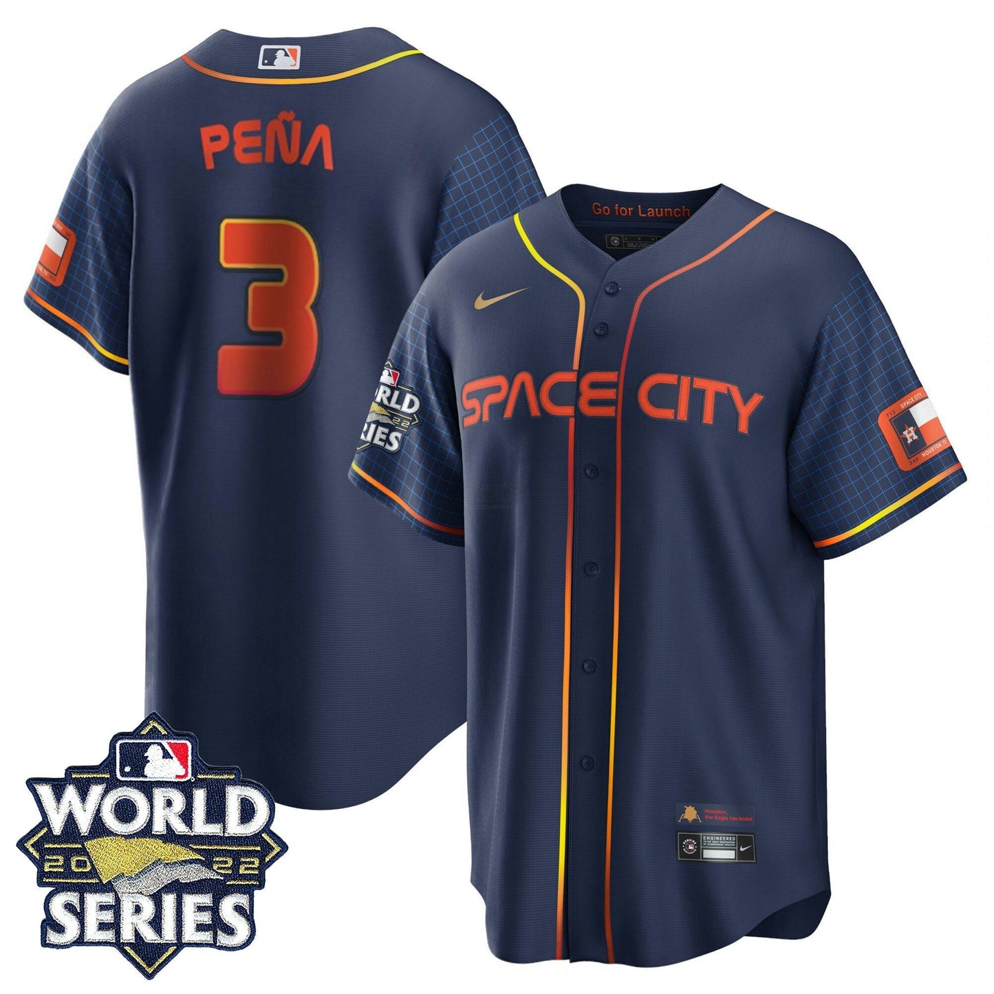 Camisa MLB Youth’s Houston 2022 World Series Player Jersey