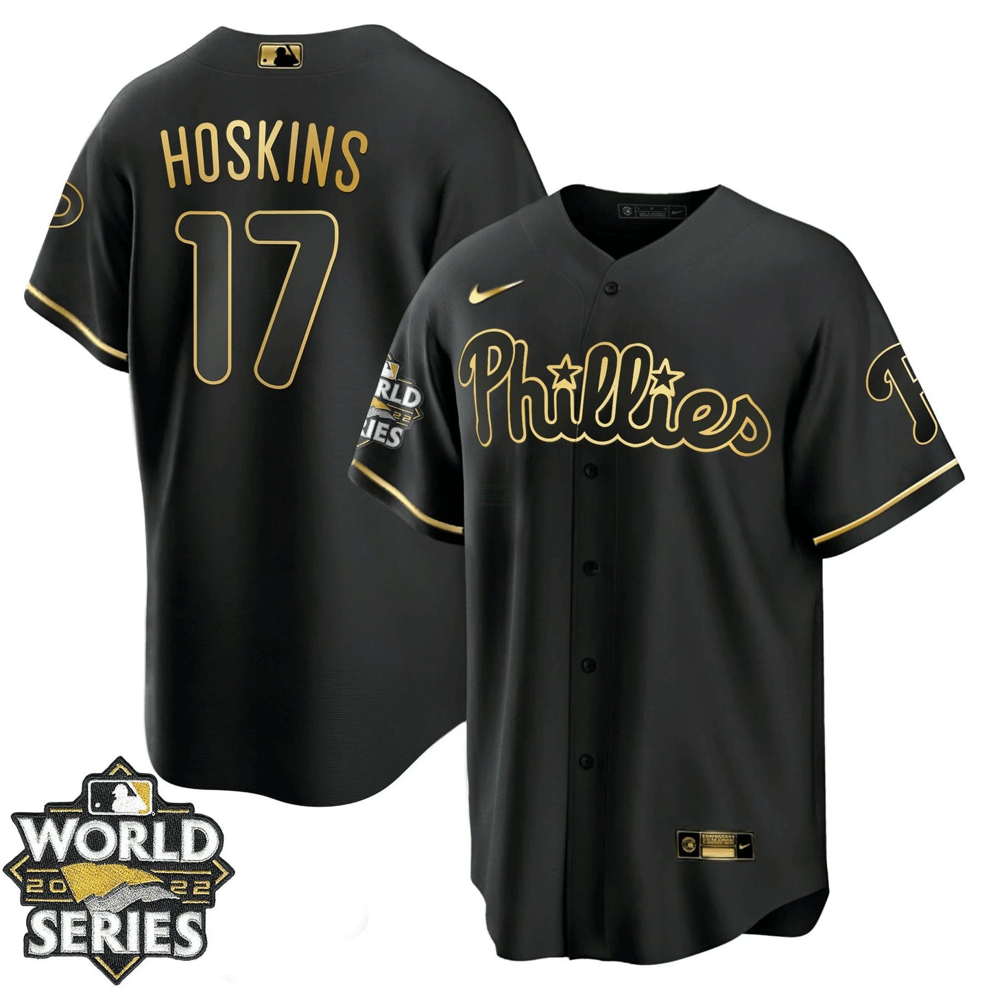 Camisa MLB Youth’s Philadelphia Gold 2022 World Series Jersey