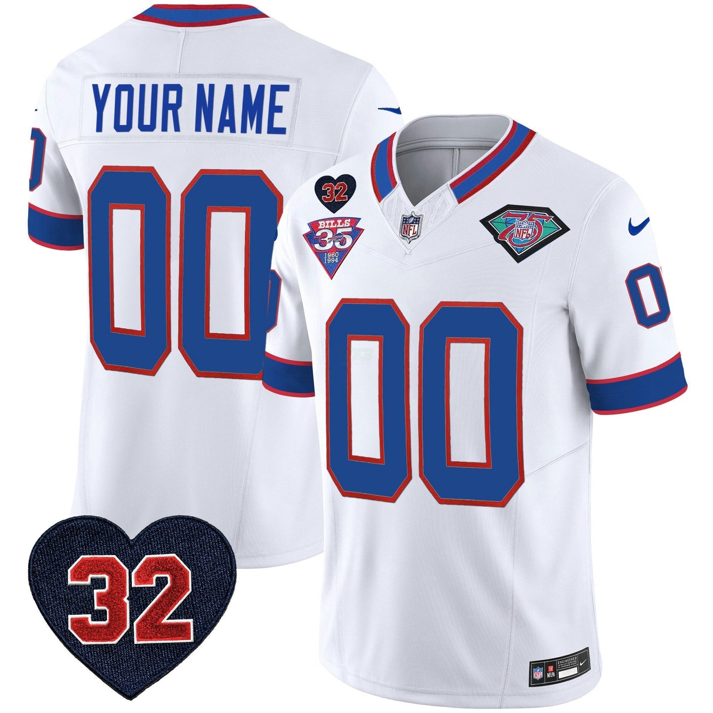 Camisa NFL 1994 Throwback O.J. Simpson Patch Vapor Limited Jersey