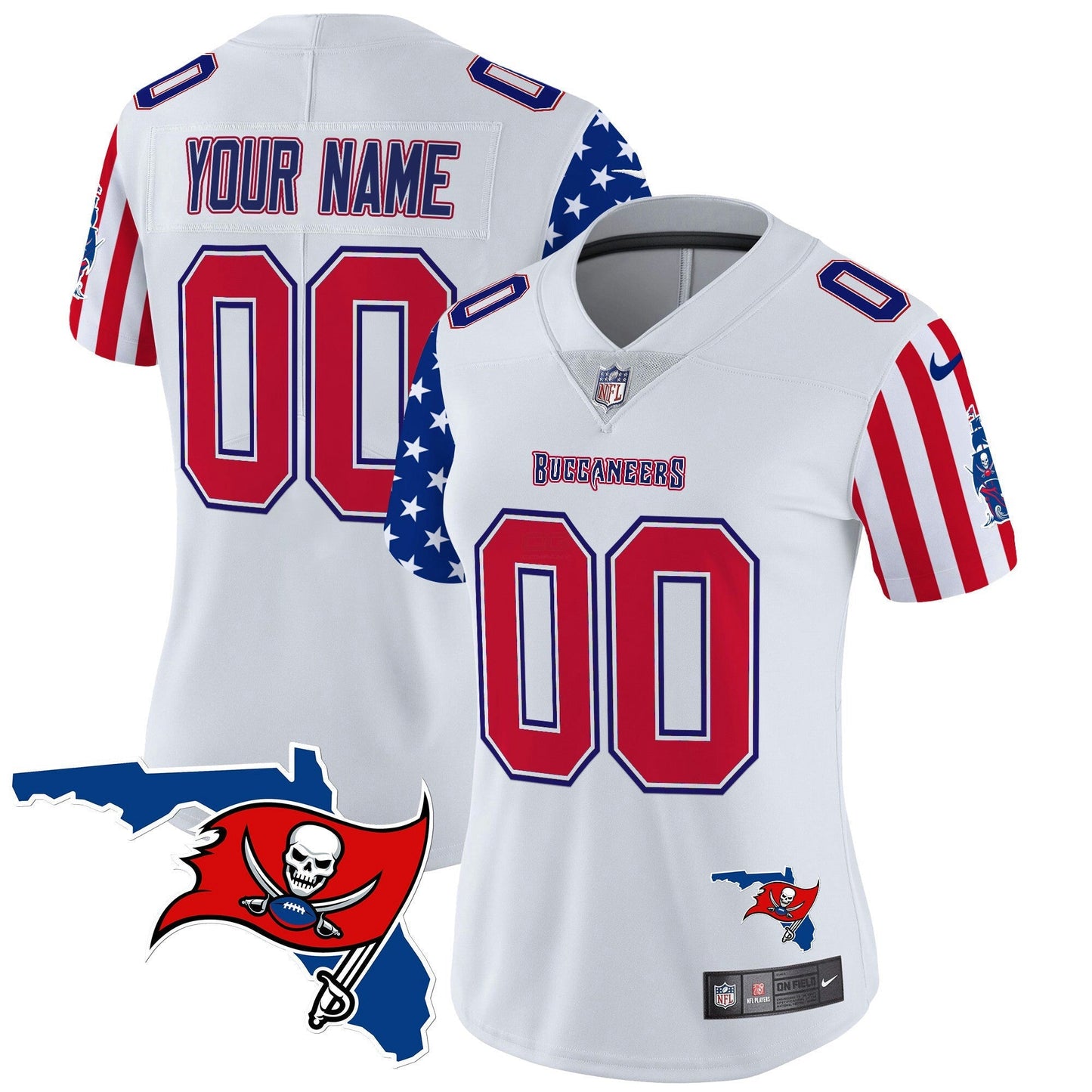 Camisa NFL Tampa Bay Buccaneers 2025 Independence Day Vapor Premier Limited Jersey
