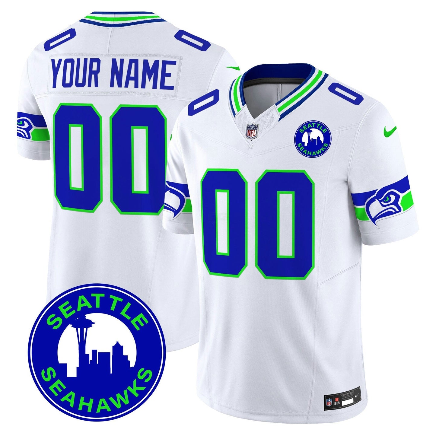 Camisa NFL 2025 Seattle City Patch Vapor Limited Jersey