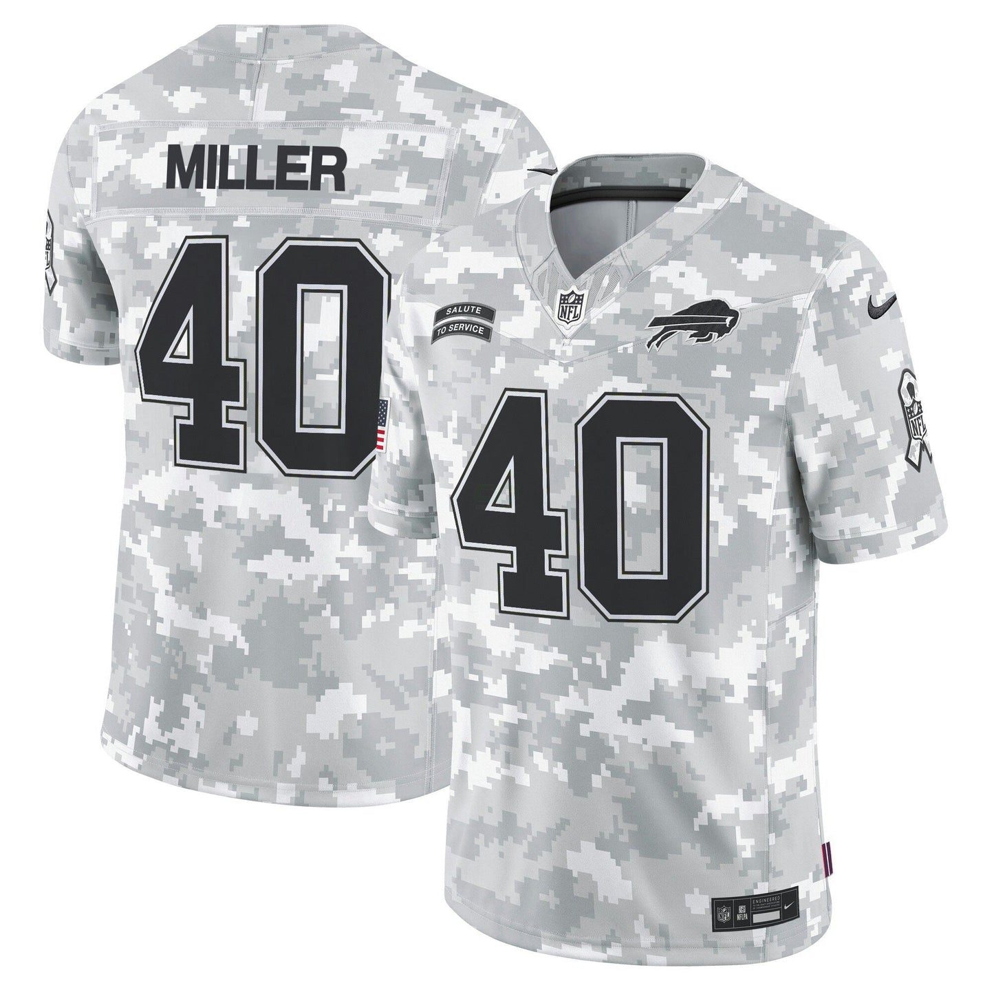 Camisa NFL Buffalo 2024 Salute to Service Vapor Limited Jersey – Arctic Camo