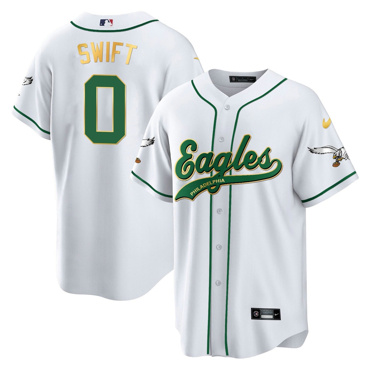 Camisa NFL D’Andre Swift Kelly Green Jersey