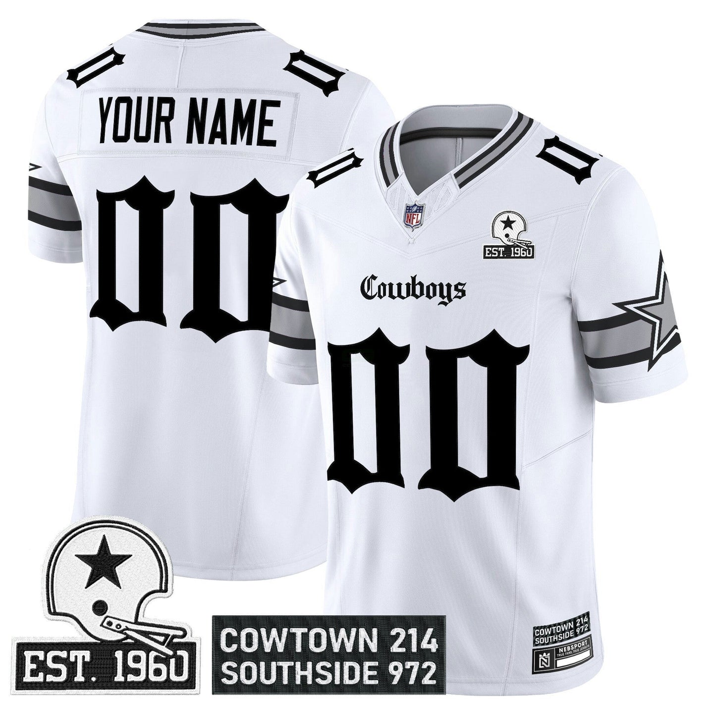 Camisa NFL Dallas ‘Gothic Lone Star Edition’ Vapor Limited Jersey