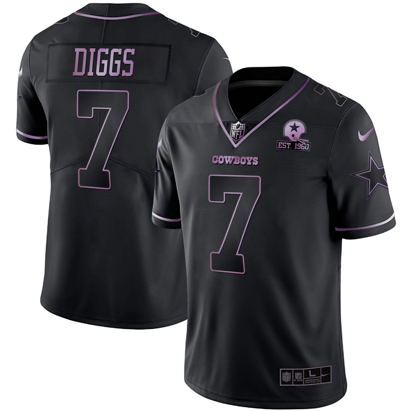 Camisa NFL Deep Purple Vapor Limited Est 1960 Patch