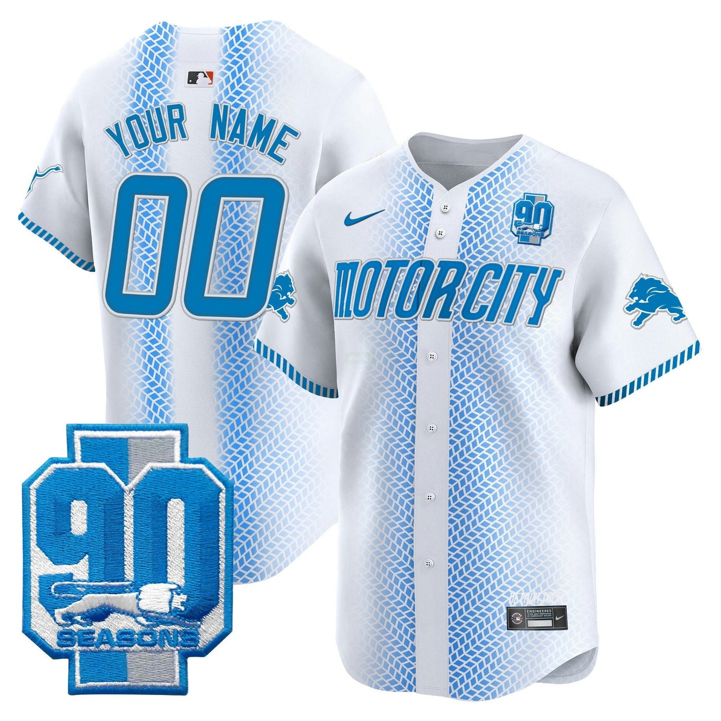 Camisa NFL Detroit 90th Year Patch Vapor Premier Limited Jersey