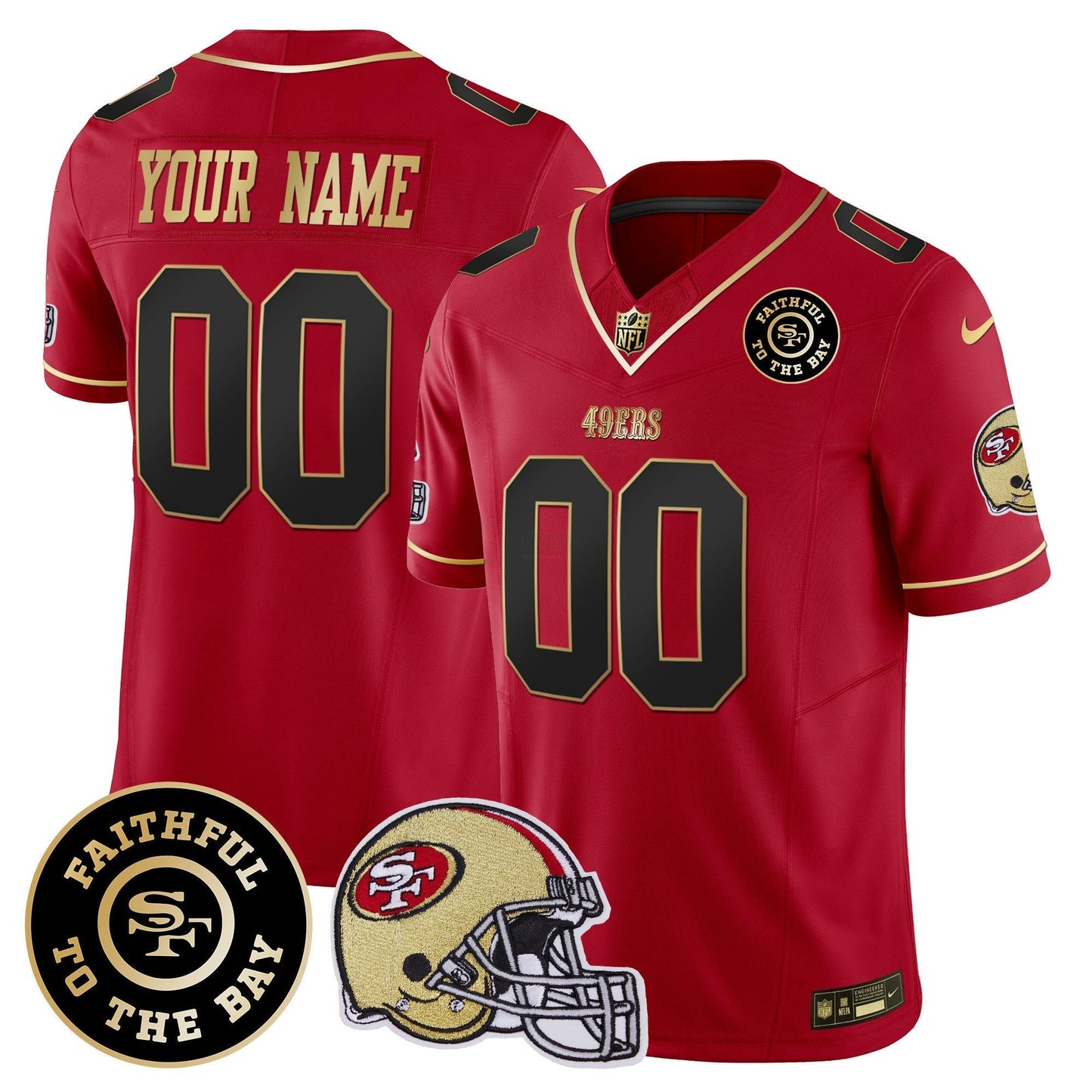 Camisa NFL Faithful To The Bay Patch Vapor Jersey V5