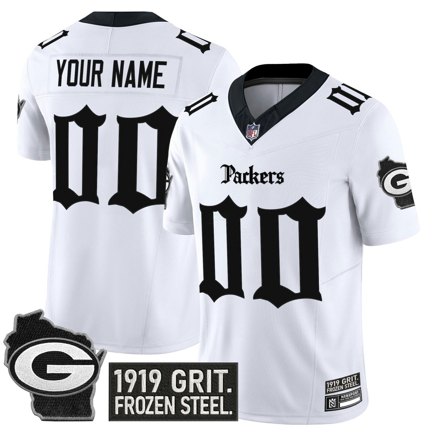 Camisa NFL Green Bay ‘Gothic Frozen Tundra Edition’ Vapor Limited Jersey