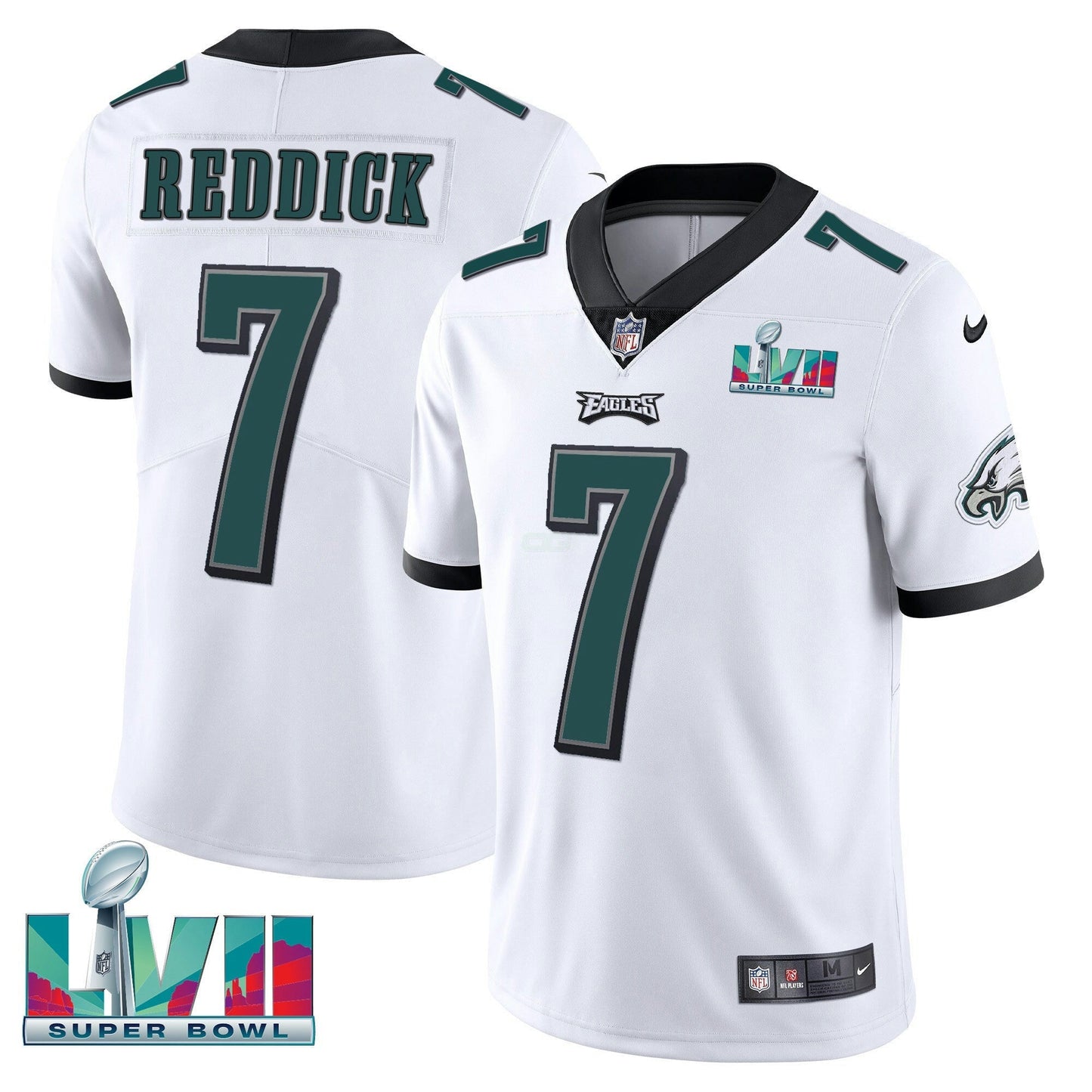 Camisa NFL Haason Reddick Philadelphia Super Bowl Patch Jersey