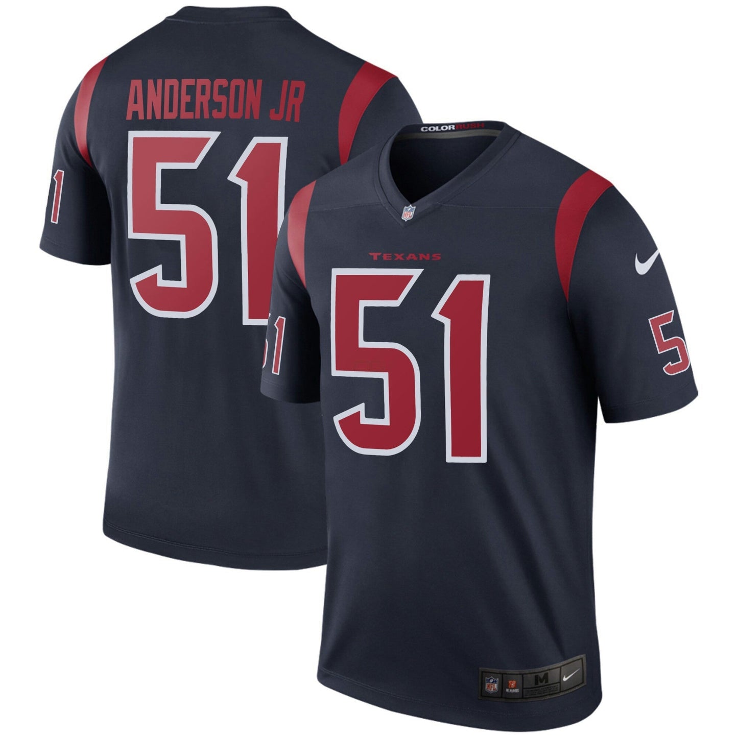 Camisa NFL Houston Color Rush Legend Game Jersey