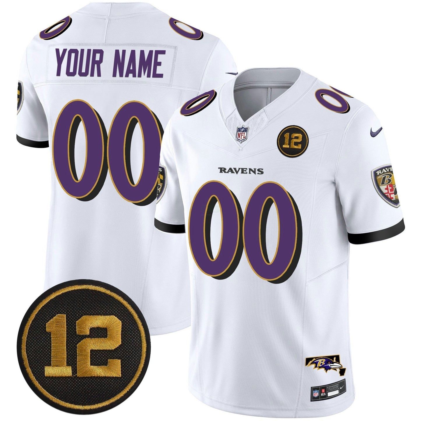 Camisa NFL Jacoby Jones Patch Vapor Limited Jersey