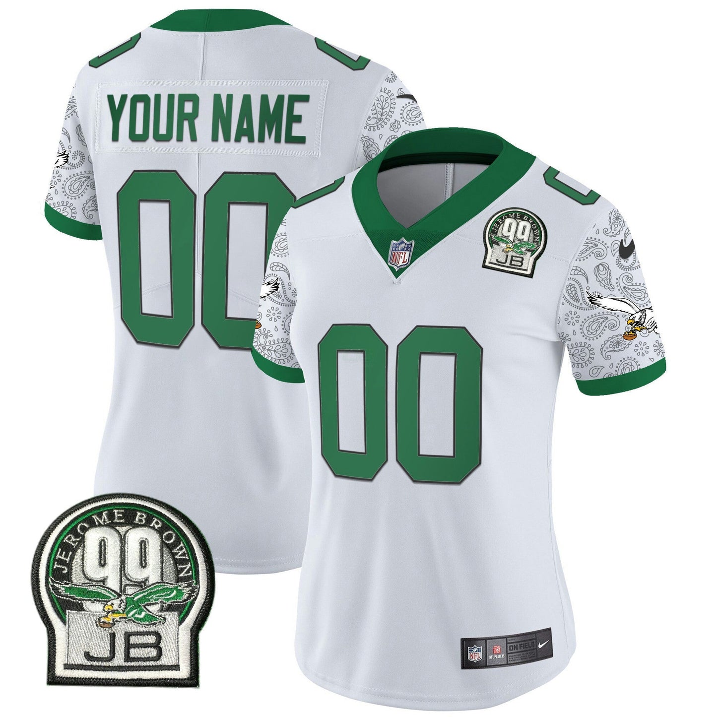 Camisa NFL Kelly Green Vapor Limited Jersey V4