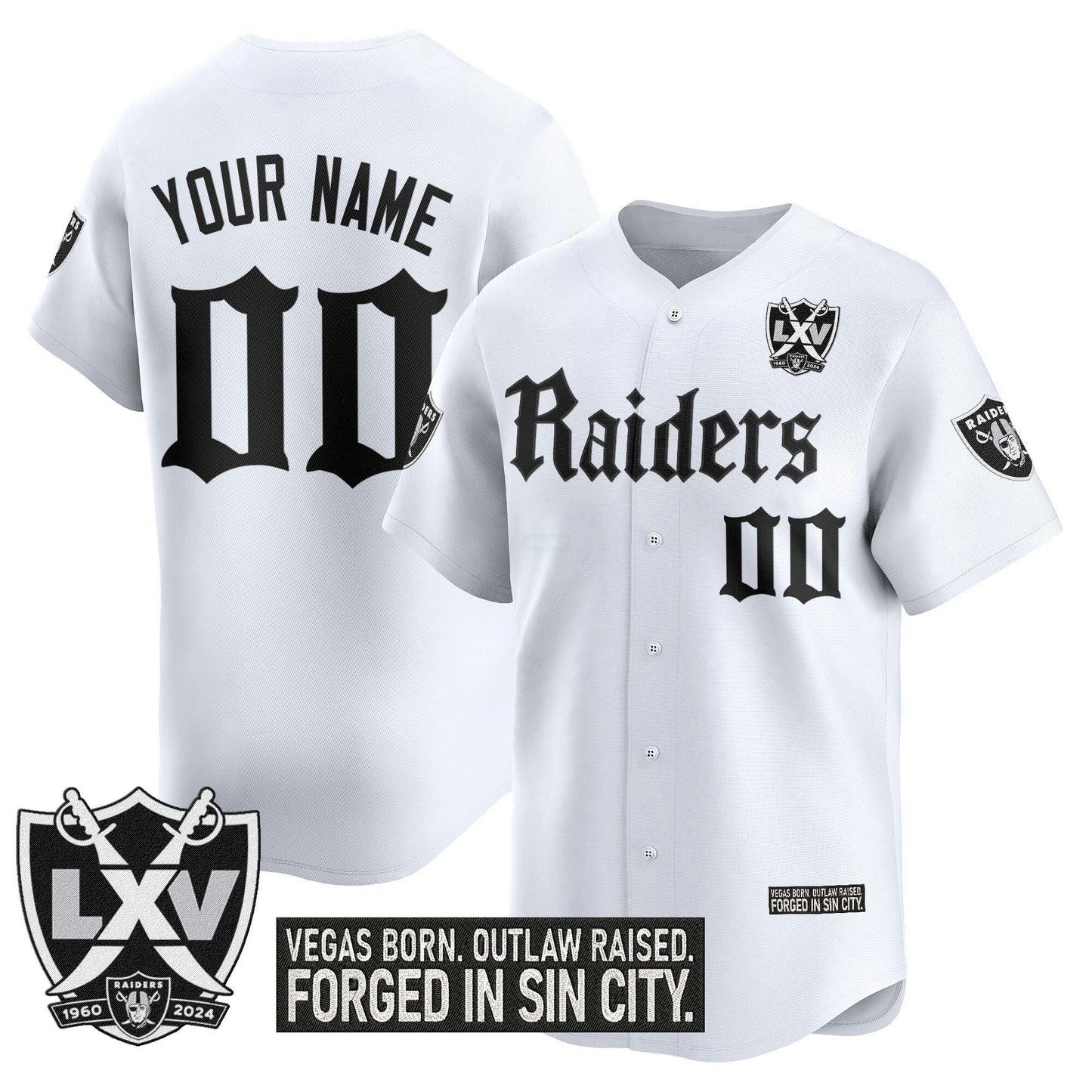 Camisa NFL Las Vegas ‘Gothic Sin City Shadows Edition’ Vapor Jersey