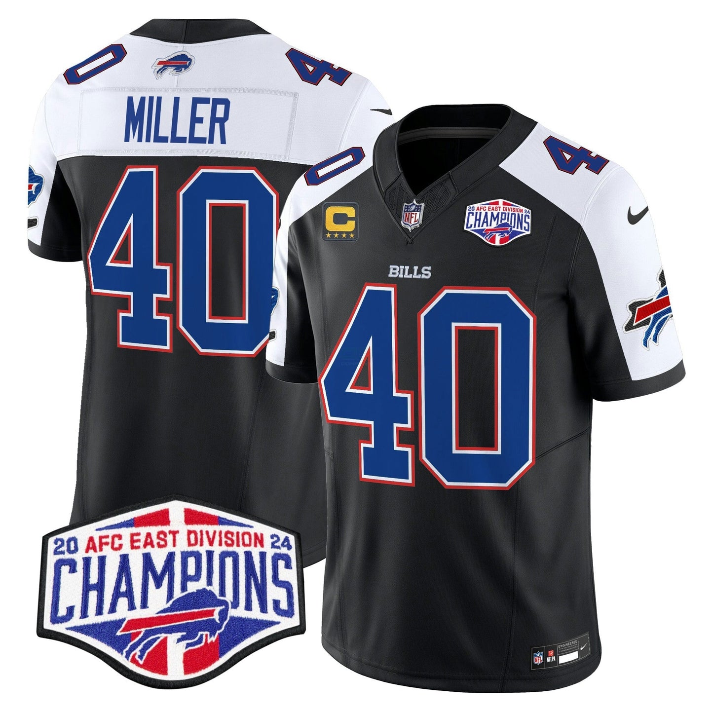 Camisa NFL Men’s 2024 AFC East Division Champions Vapor Limited Jersey