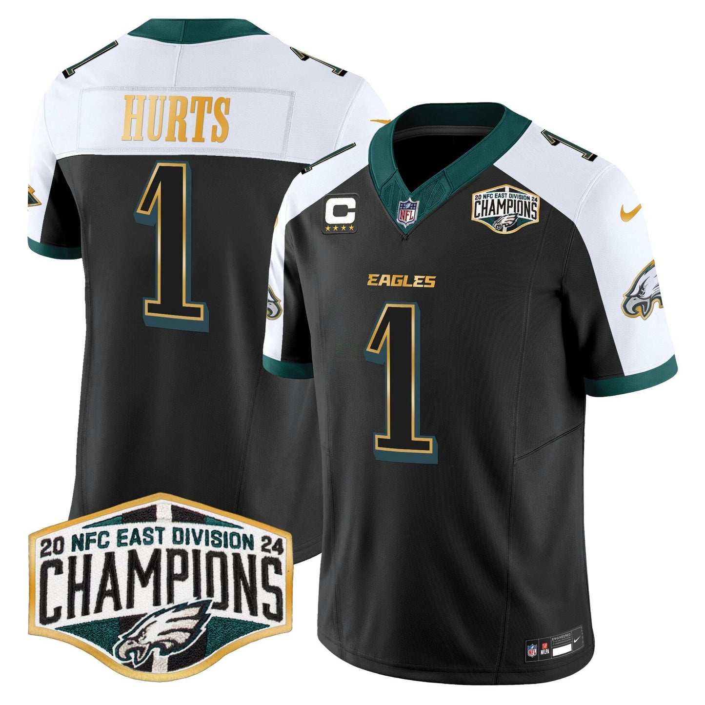 Camisa NFL Men’s 2024 NFC East Division Champions Dourada Trim Vapor Limited Jersey