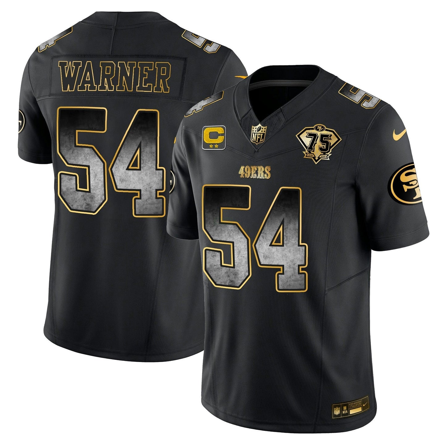 Camisa NFL San Francisco 49ers Men’s Arch Smoke Vapor Jersey