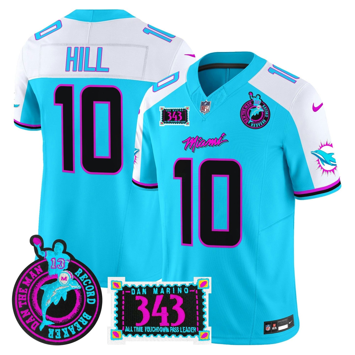 Camisa NFL Men’s “Dan the Man Record Breaker” Patch Vapor Limited Jersey