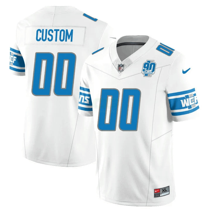 Camisa NFL Men’s Detroit 90th Year Patch Vapor Jersey V2 - Personalizada