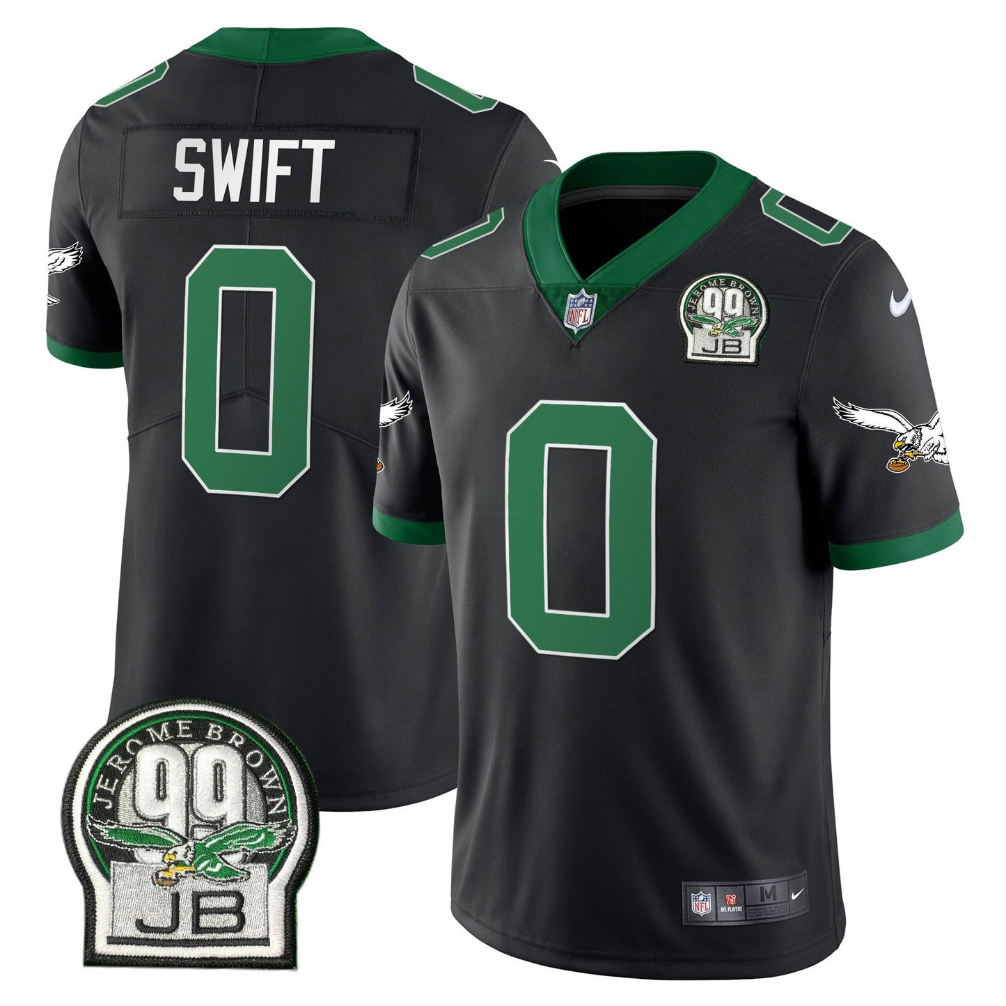 Camisa NFL Men’s Jerome Brown Retired Patch Dourada & Kelly Jersey