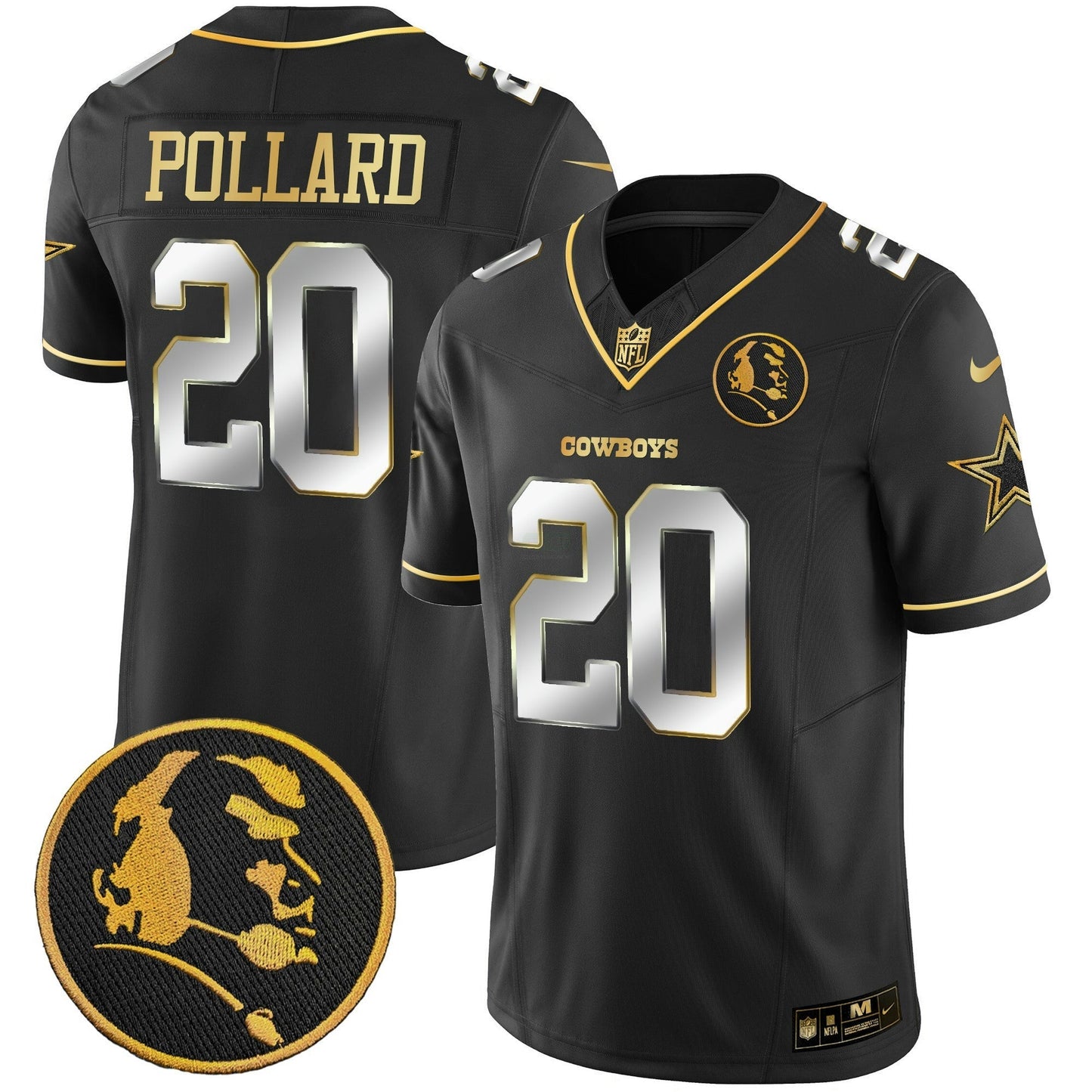 Camisa NFL Men’s John Madden Patch Dourada Vapor Jersey