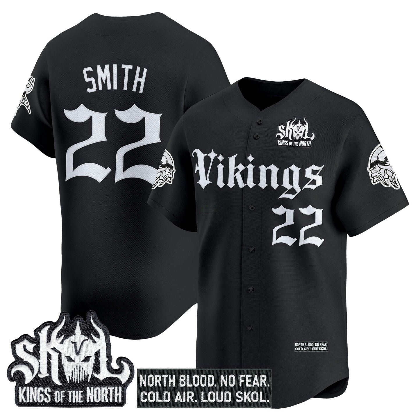 Camisa NFL Men’s Minnesota ‘Gothic Norseblood Edition’ Vapor Jersey