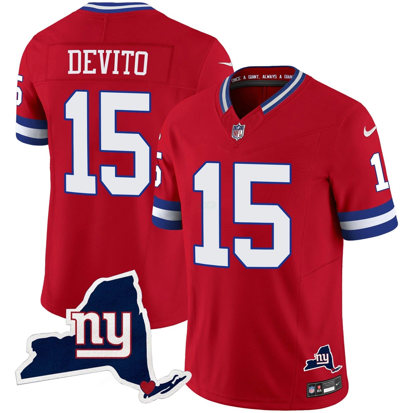 Camisa NFL Men’s New York State Map Patch Limited Jersey V2