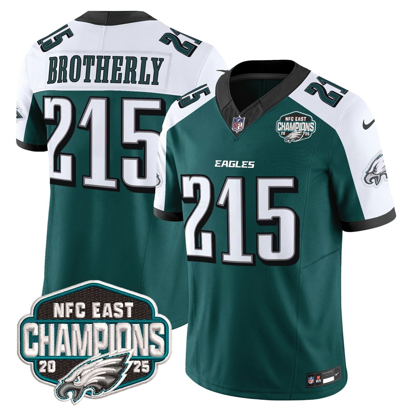 Camisa NFL Men’s Philadelphia 2025 NFC East Division Champions Vapor Limited Jersey