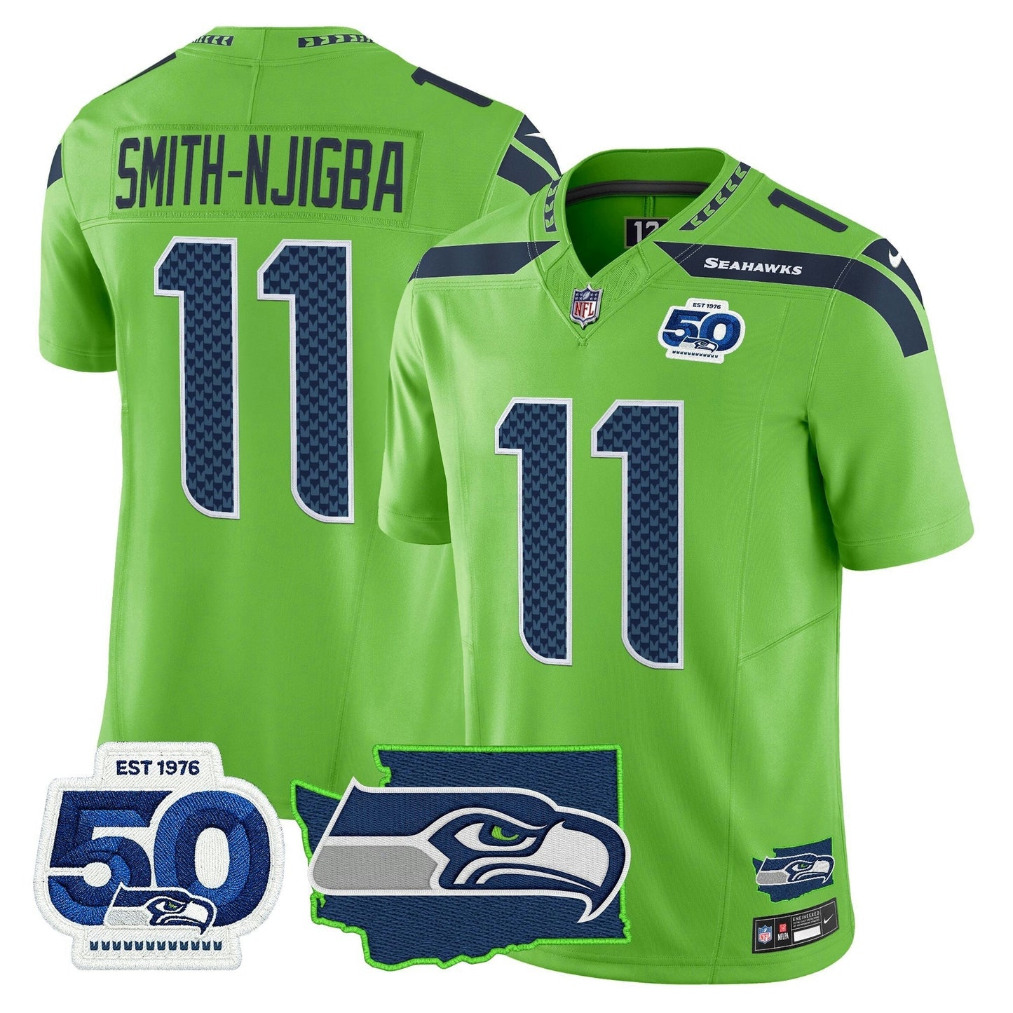 Camisa NFL Men’s Seattle 50th Anniversary Patch Vapor Limited Jersey