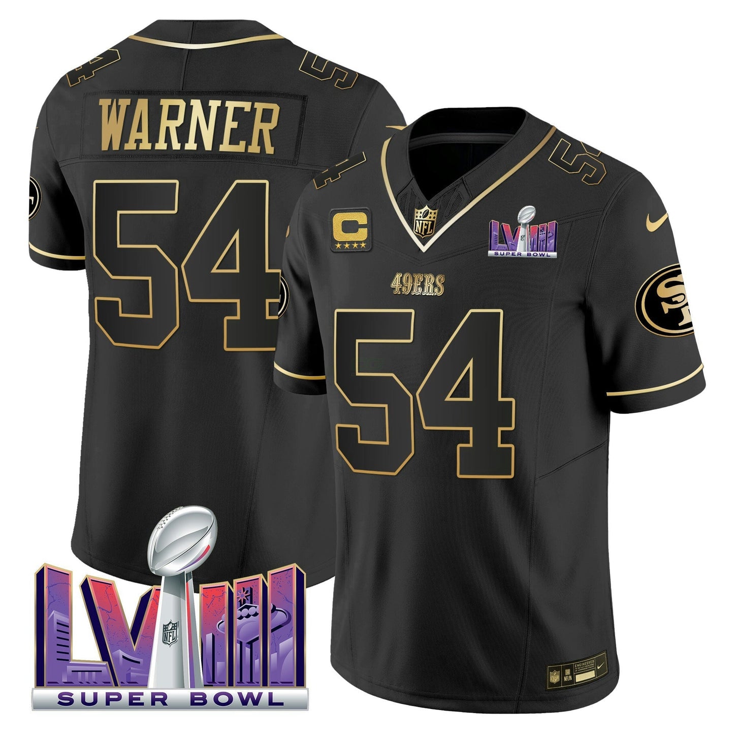 Camisa NFL Men’s Super Bowl LVIII Patch Vapor Jersey V2