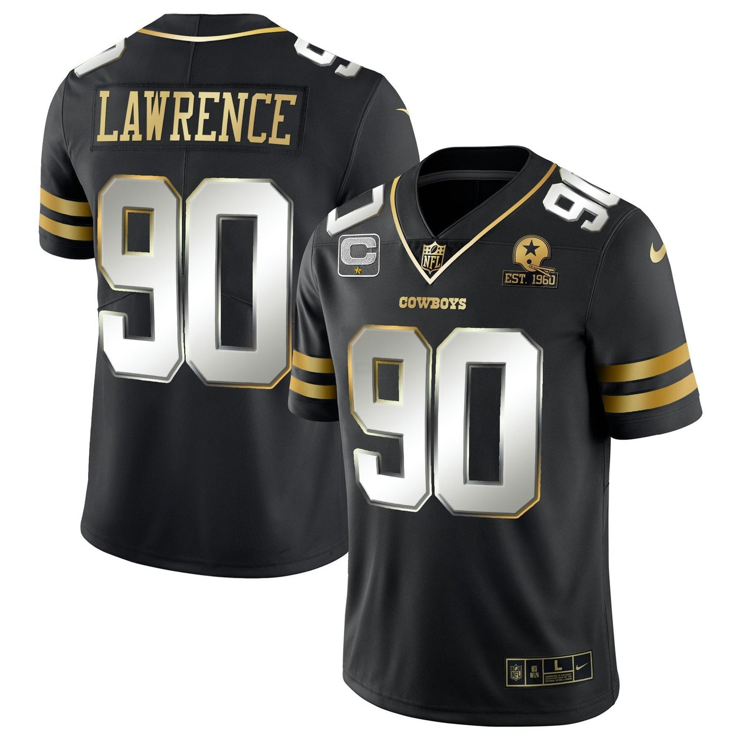 Camisa NFL Dallas Cowboys Men’s Vapor Dourada Jersey