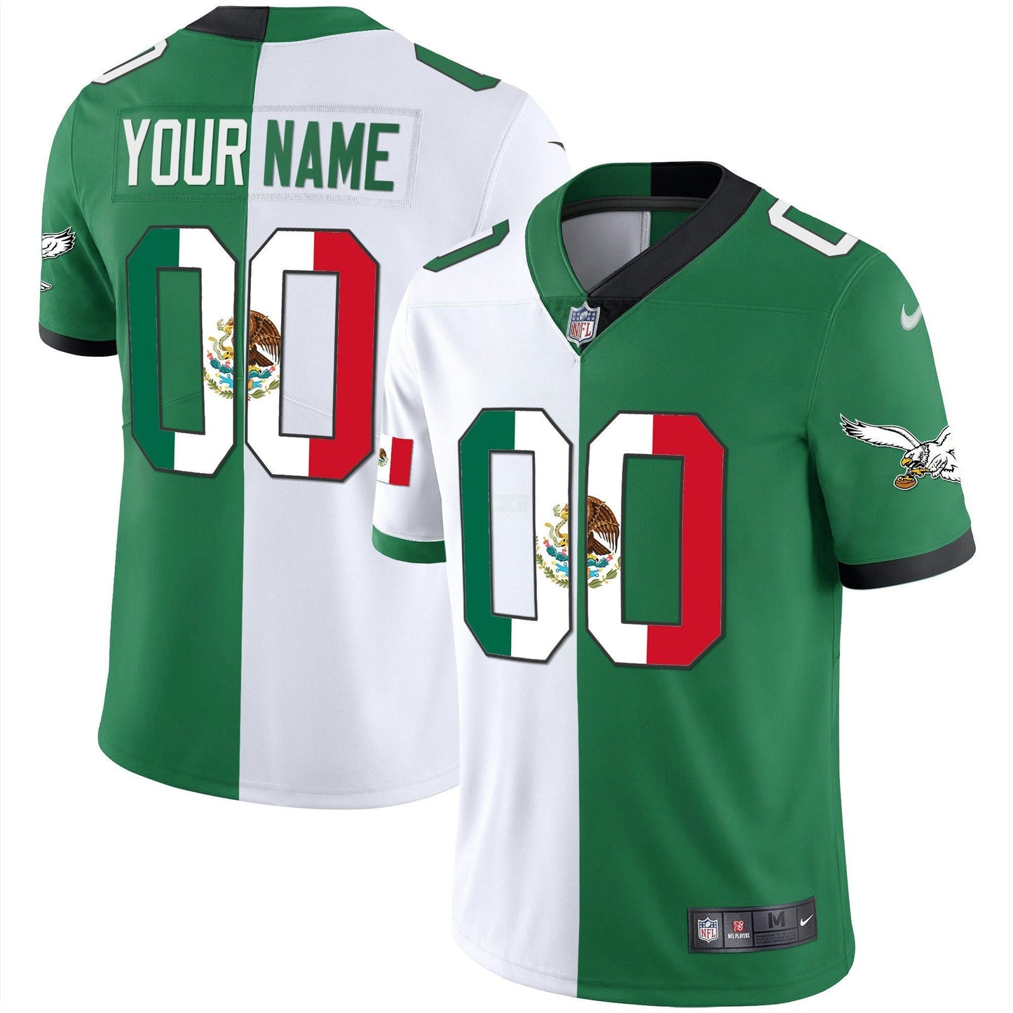 Camisa NFL Mexico Gold & Kelly Vapor Jersey