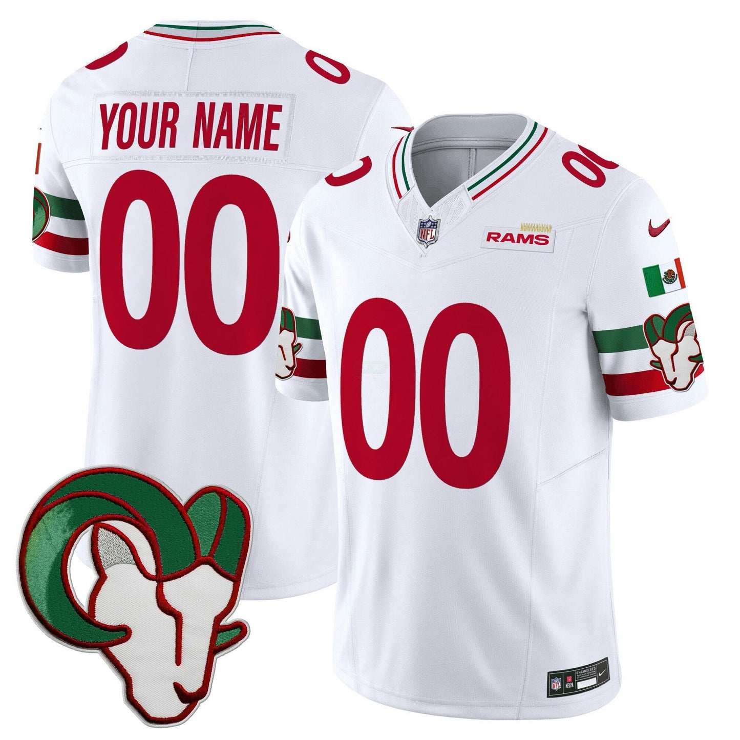 Camisa NFL Los Angeles Rams Mexico Vapor Limited Jersey