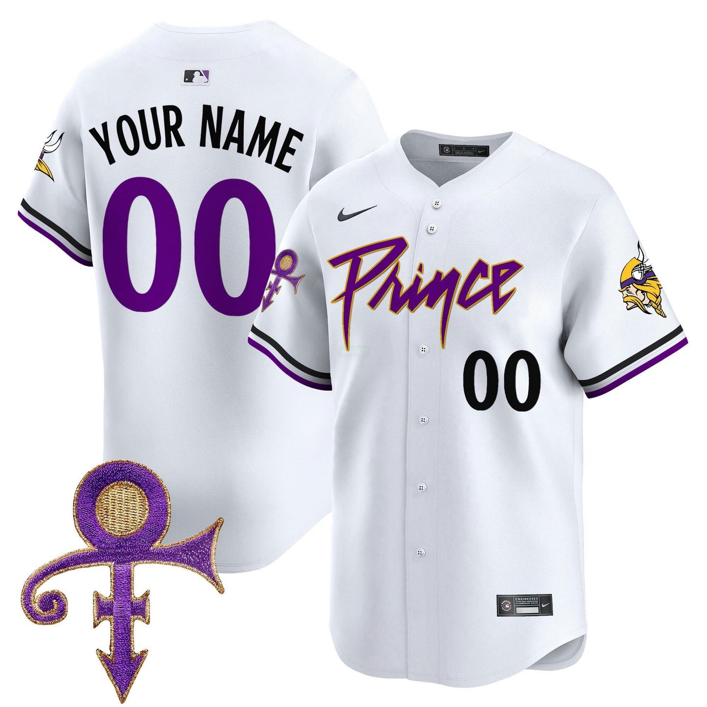 Camisa NFL Minnesota Prince Patch Vapor Premier Limited Jersey