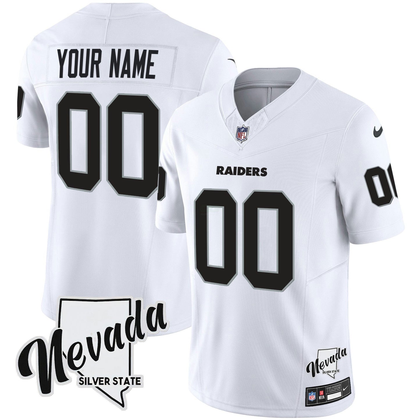 Camisa NFL Nevada Silver State Patch Vapor Jersey