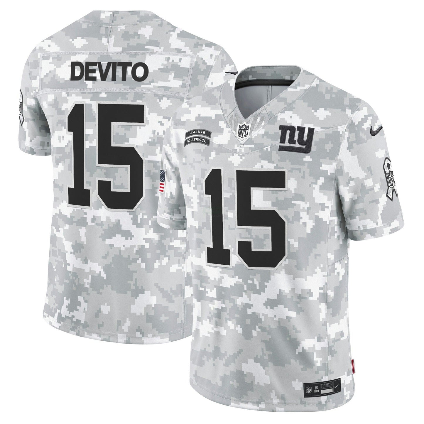 Camisa NFL New York 2024 Salute to Service Vapor Limited Jersey – Arctic Camo – All stitched