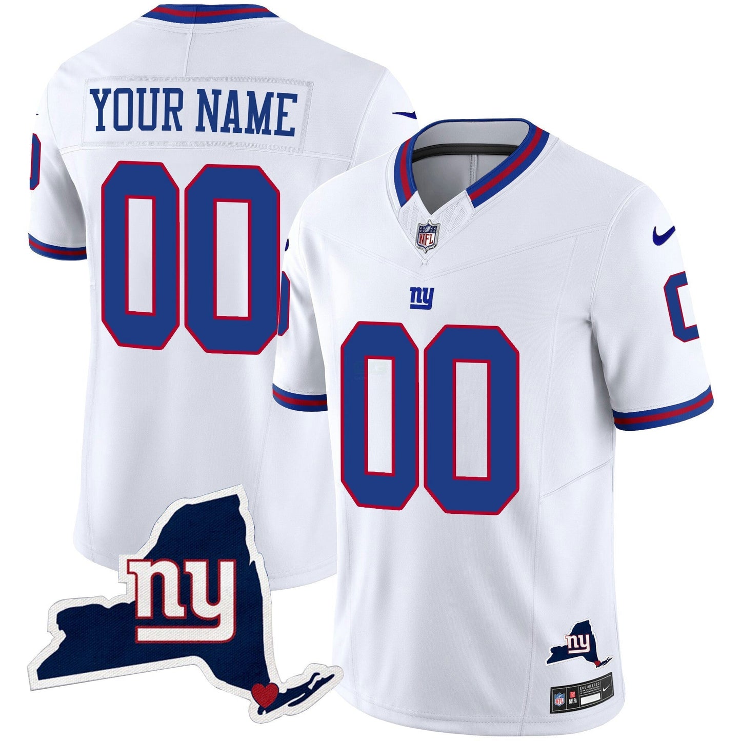 Camisa NFL New York State Map Patch Limited Jersey V2