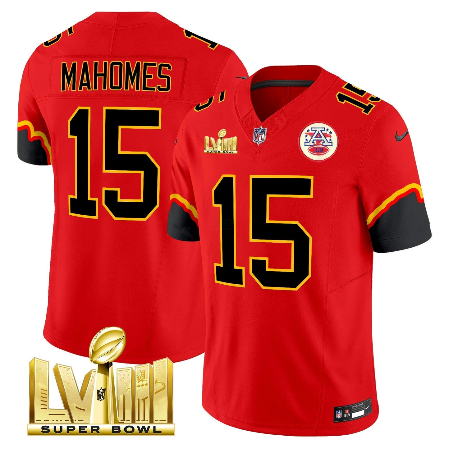 Camisa NFL Patrick Mahomes Super Bowl LVIII Vapor Limited Jersey