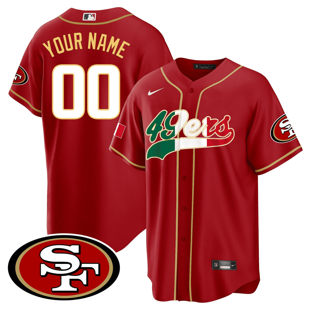 Camisa NFL San Francisco 49ers San Francisco Mexico Jersey - Baseball